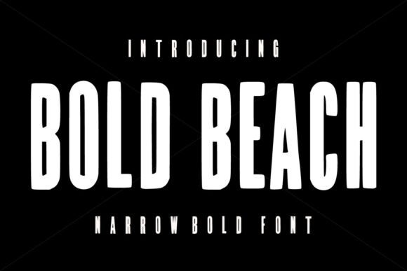 Bold Beach Narrow Display Font: A Modern Vintage Typeface