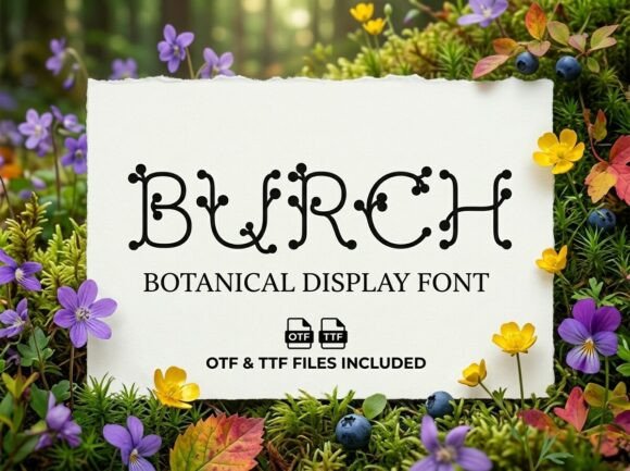 Burch: Capturing a Whimsical-and-Woodland Soul in Typography