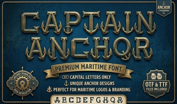 Captain Anchor: A Typeface That Drops Anchor on Bland Design