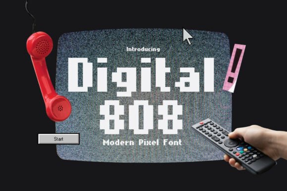 Digital 808: The Pixel Font That Blends Nostalgia With Modern Edge