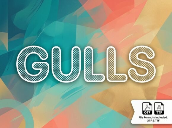 Gulls: The Retro-Radiant Typeface That Makes a Splash