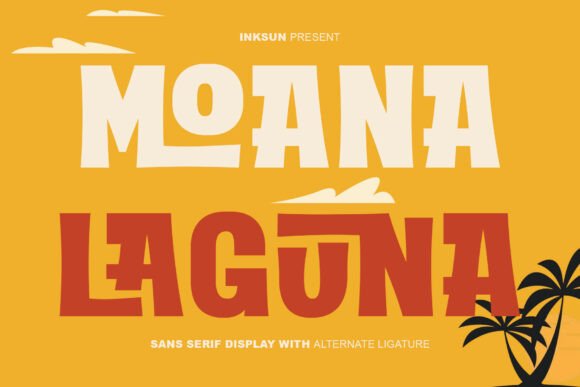 Moana Laguna: The Bold Display Typeface for Tropical Brands