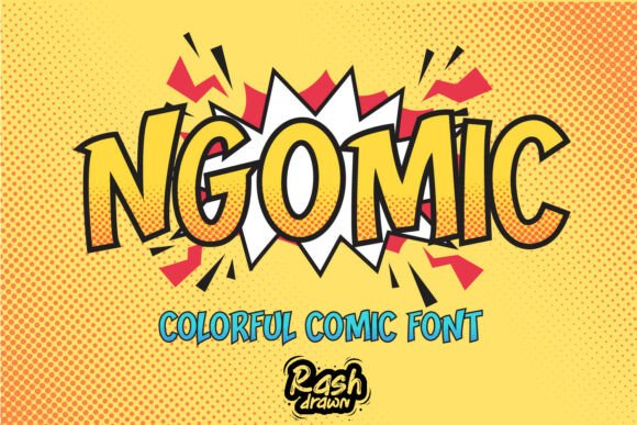 NGOMIC: The Vibrant Comic Font That Brings Designs to Life