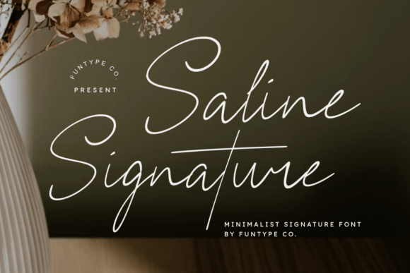 Saline Signature: The Font for Elegant, Minimalist Branding