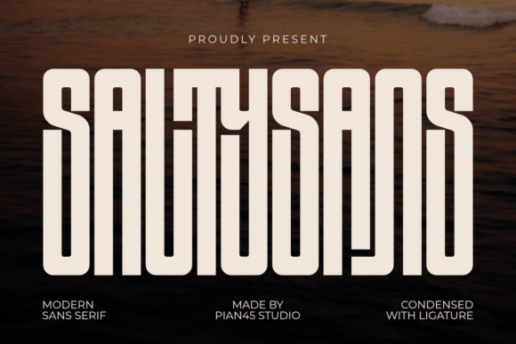 Salty Sans: The Bold Typeface for Modern Brands