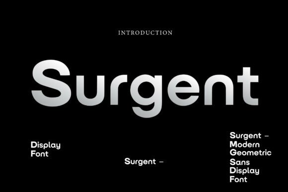 Surgent: A Modern Geometric Sans for Bold Visual Identity