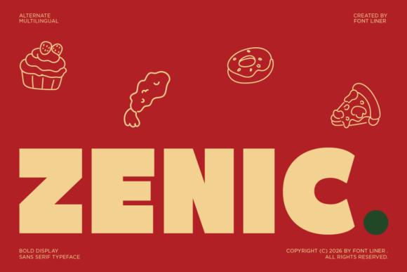 Zenic: A Bold Display Sans Serif with a Playful Edge